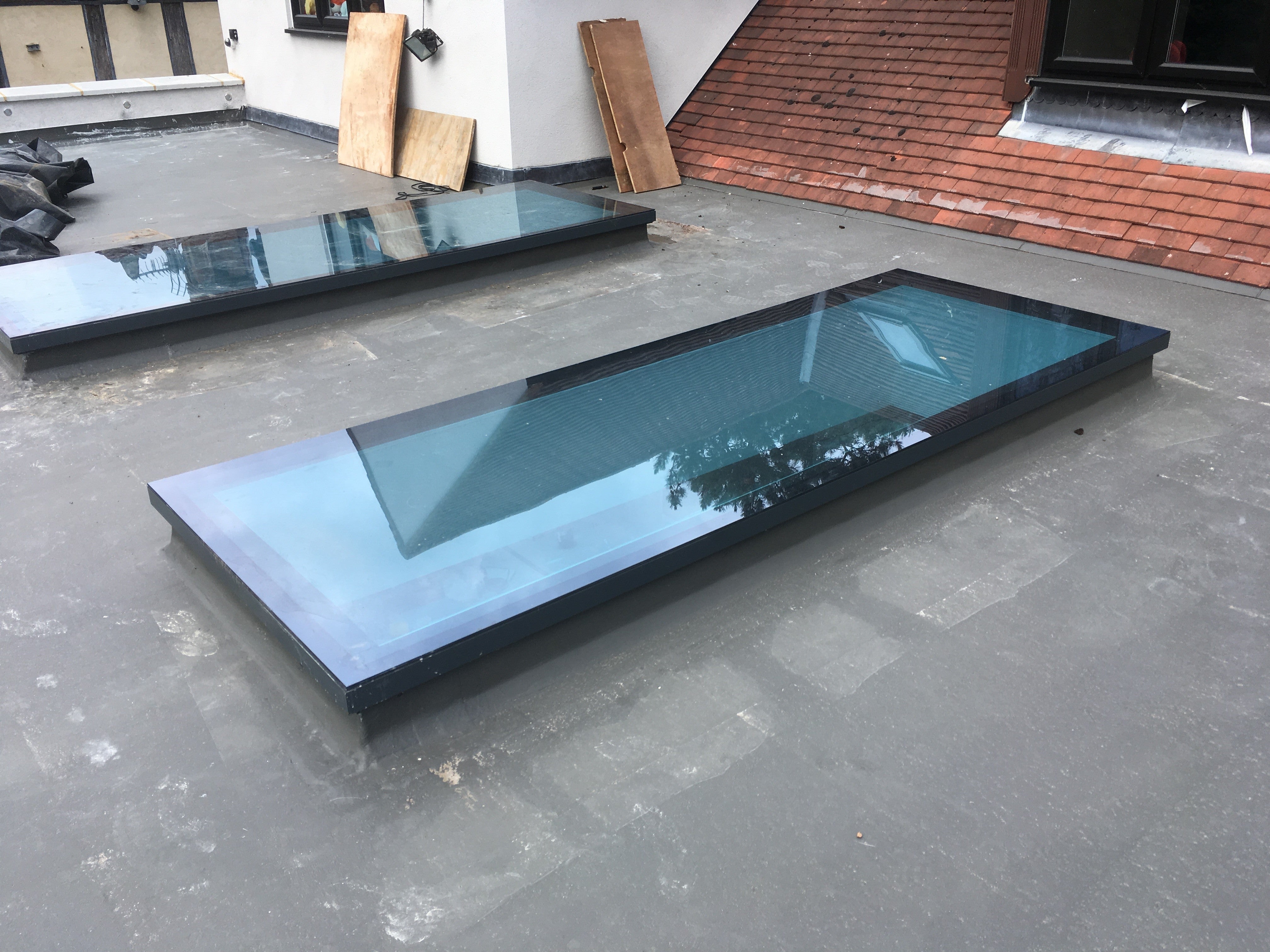 Thermally Efficient Rooflight With Modern Flat Edge Glass Design