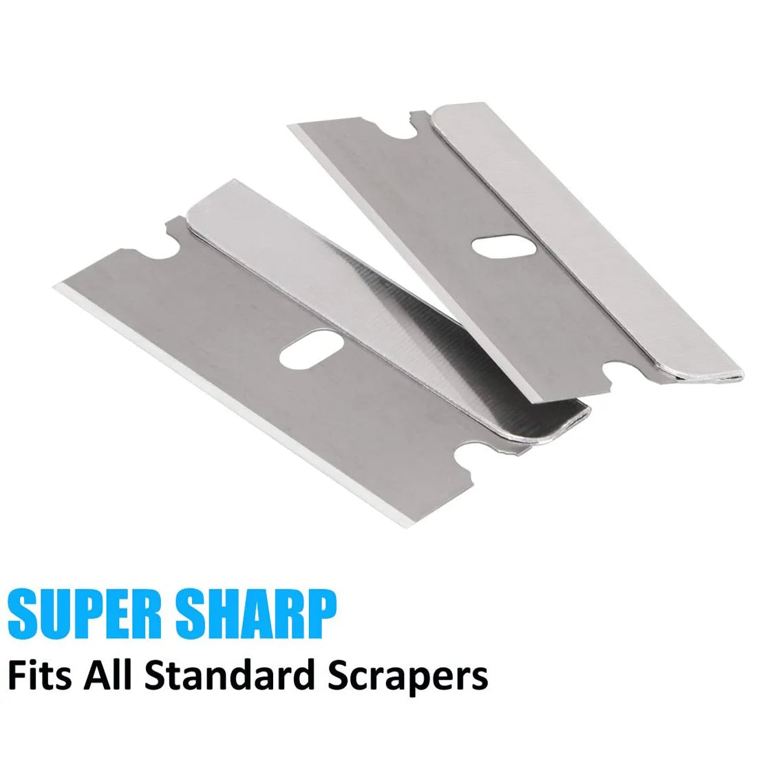 50/100pcs Scraper Razor Blades for Cleaning or Removing Marks on Metal, Glass, Glue