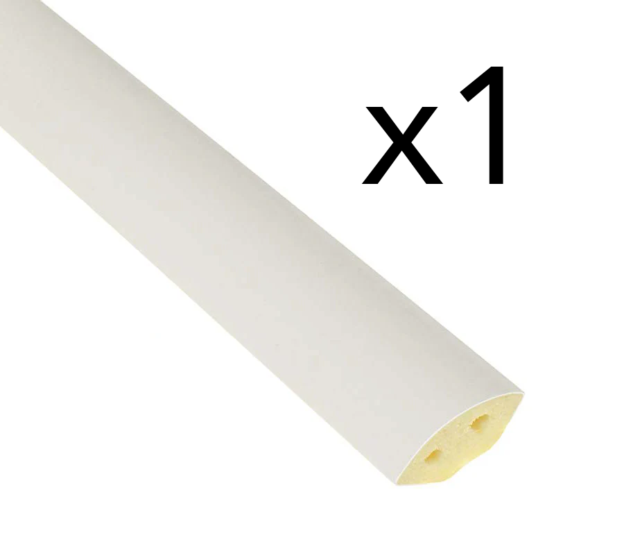 19mm UPVC Quadrant Trim Length - Available in White, Various Lengths