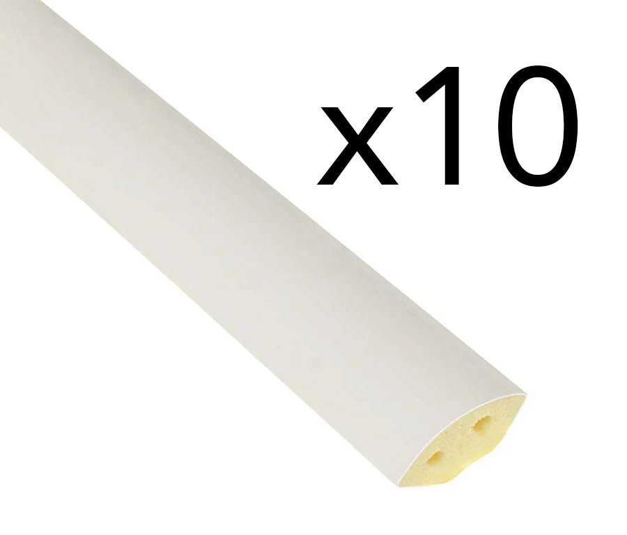 19mm UPVC Quadrant Trim Length - Available in White, Various Lengths