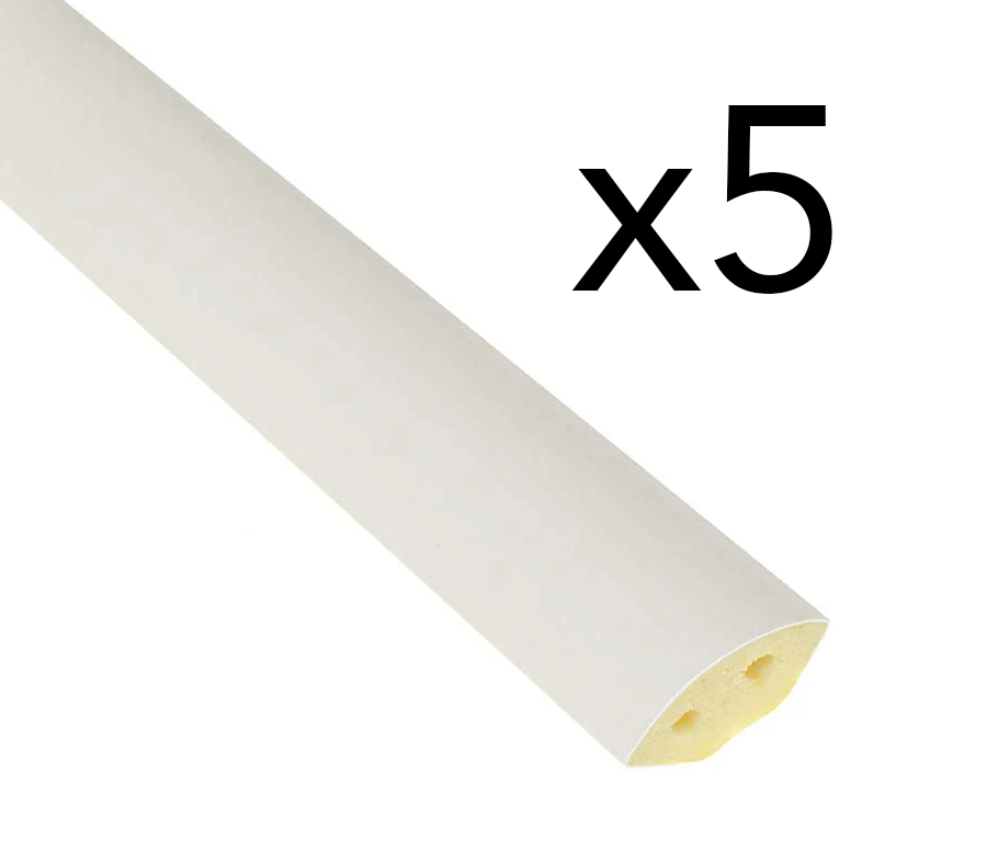 19mm UPVC Quadrant Trim Length - Available in White, Various Lengths