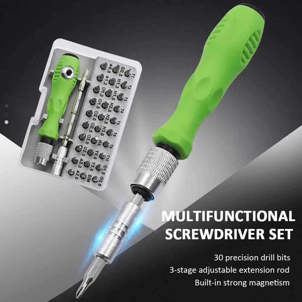 Multifunctional Screwdriver Set 32 in 1 Torx Phillips Magnetic Screw Driver Bits Repair Hand Tool