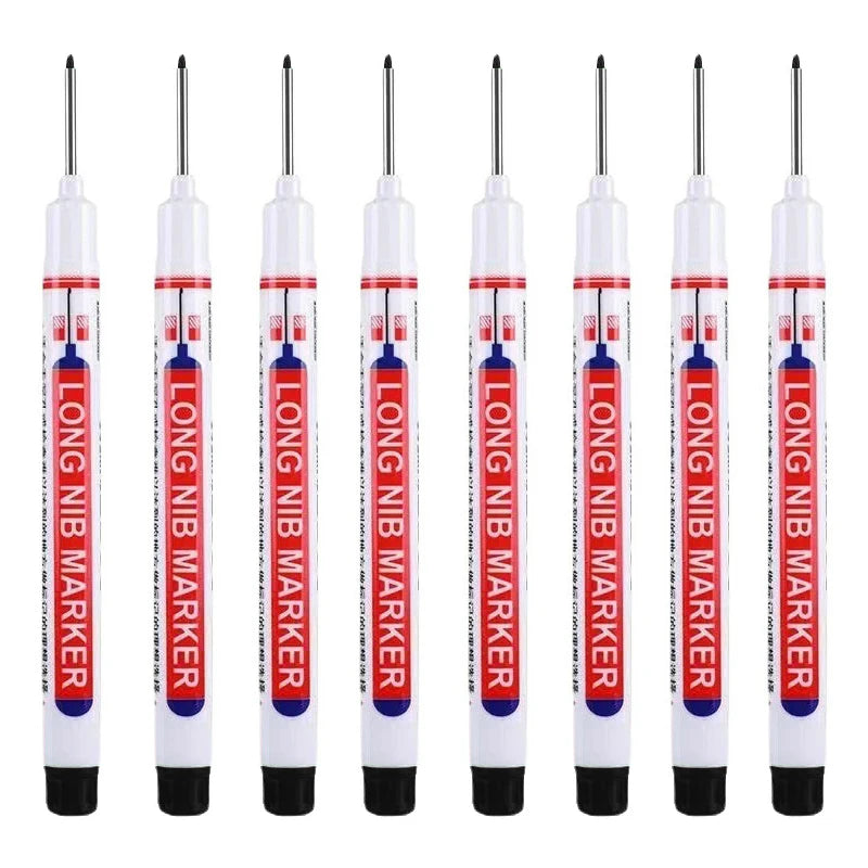 Long Nib Head Waterproof Decoration Markers (Multi-purpose, 8Pcs/Set, 20mm depth, Red, Blue, Black, Green, White)