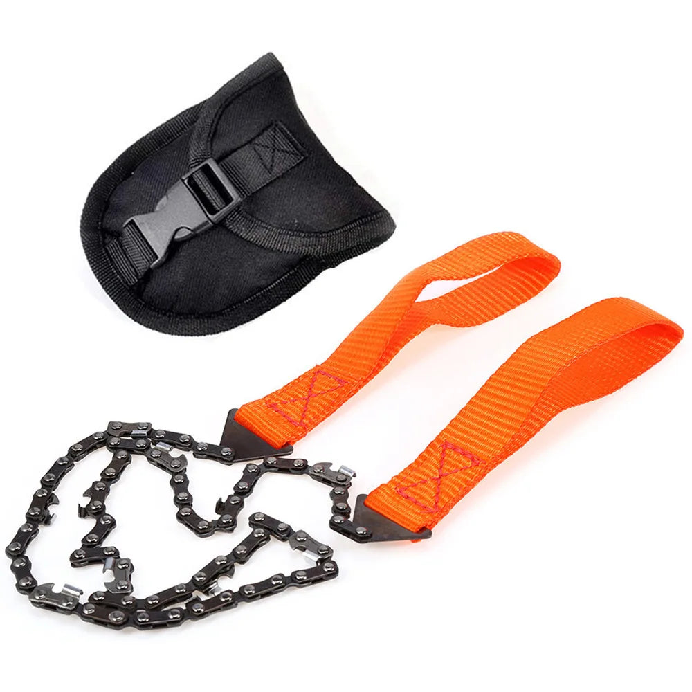 11 Teeth Outdoor Portable Hand-drawn Wire Saw Field Mountaineering Life-Saving Chain Saw Tool Multi-function Saw Chain Pocket