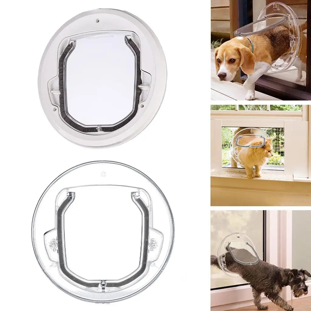 Cat/Dog Flap Door for Sliding Glass Doors with 4 Locking Options