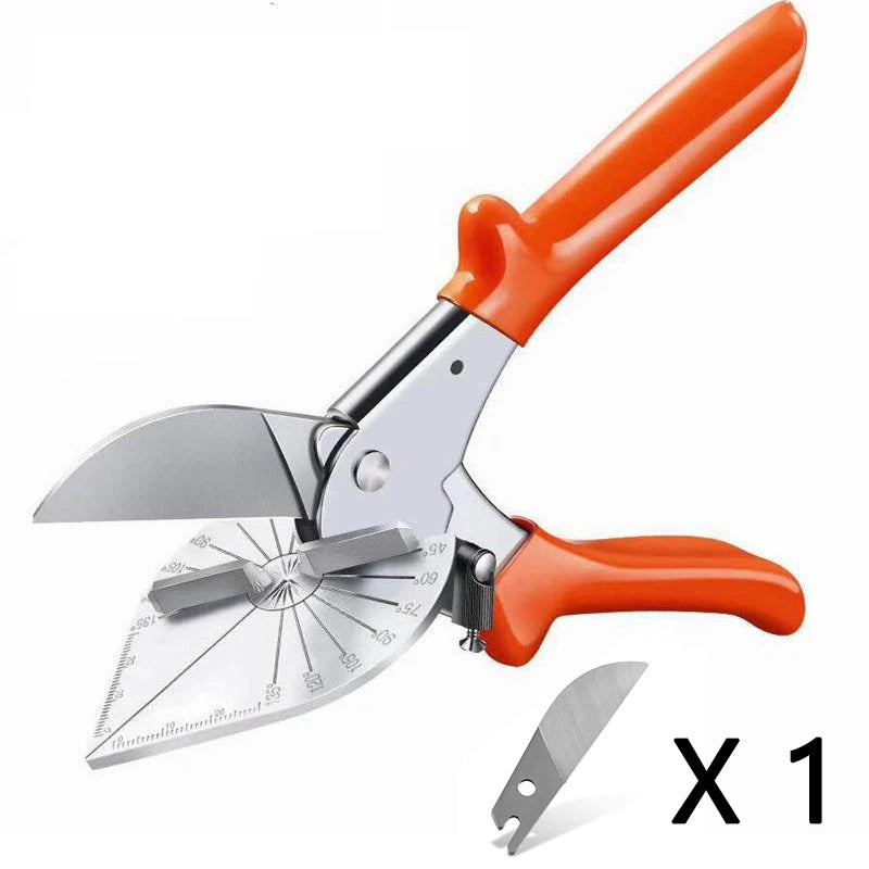 45-135 Degree Multi-angle Mitre Bevel Shear Scissors (With up to 20x Replacement Blades and Spanner)