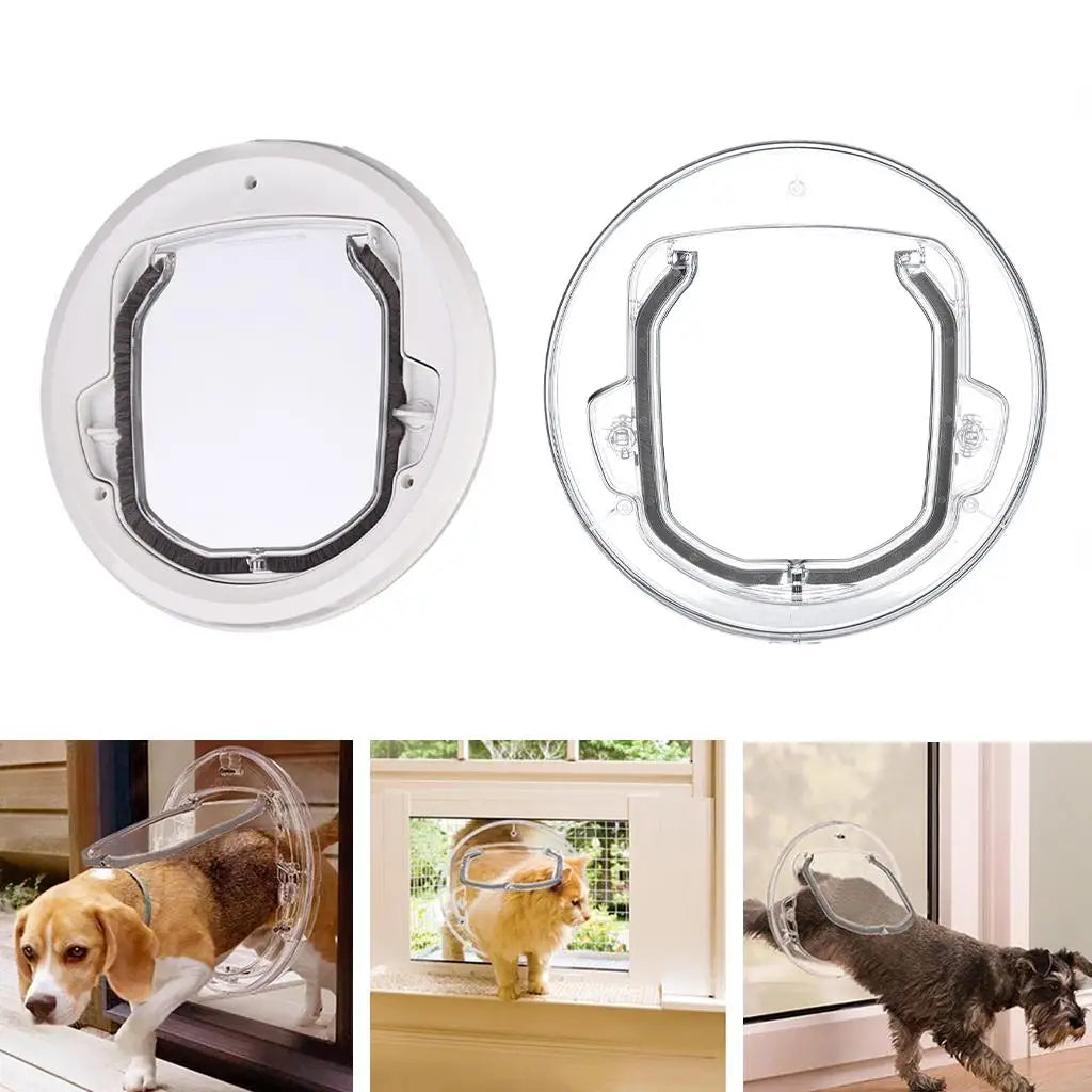 Cat/Dog Flap Door for Sliding Glass Doors with 4 Locking Options