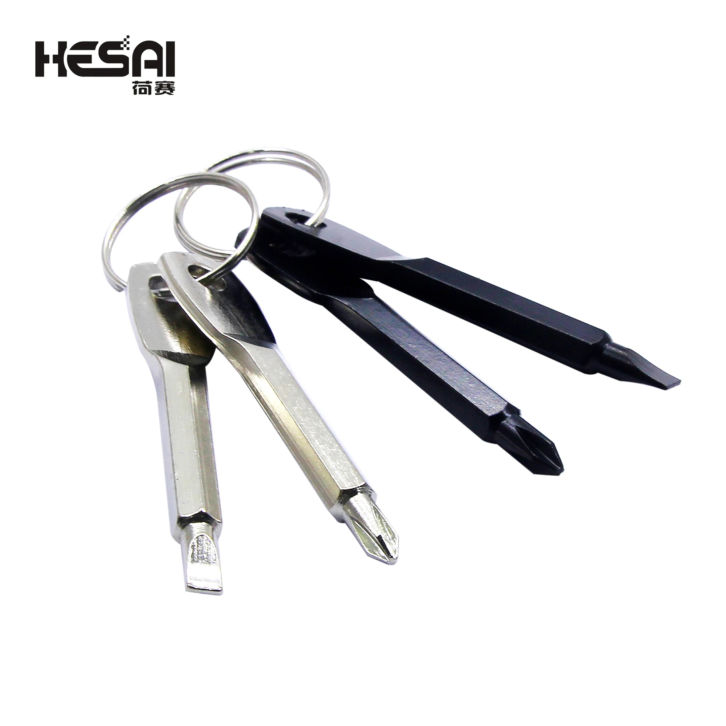 Stainless Steel Mini EDC Multifunction Screwdriver Pocket Size Keyring Repair Tool