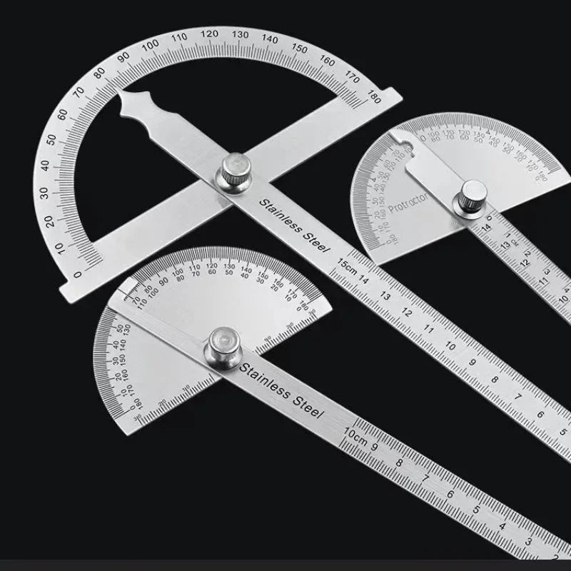 Goniometer Stainless Steel Metal Multi-Angle Finder Measuring Protractor