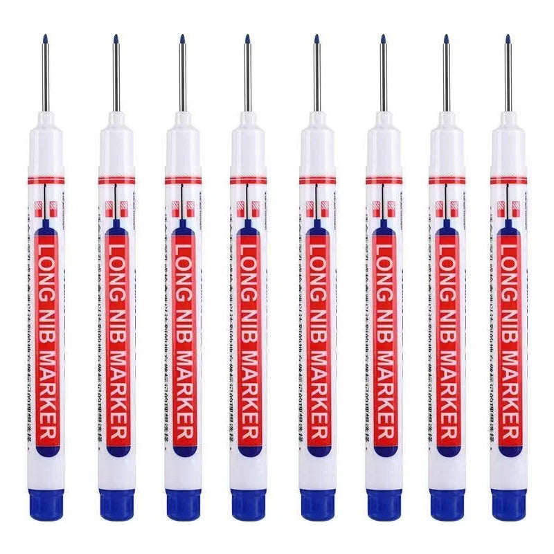 Long Nib Head Waterproof Decoration Markers (Multi-purpose, 8Pcs/Set, 20mm depth, Red, Blue, Black, Green, White)