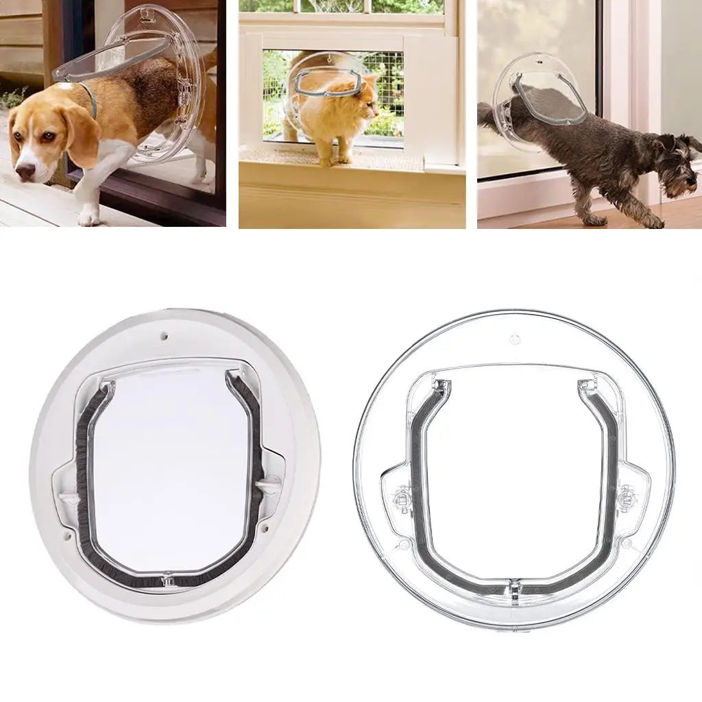 Cat/Dog Flap Door for Sliding Glass Doors with 4 Locking Options