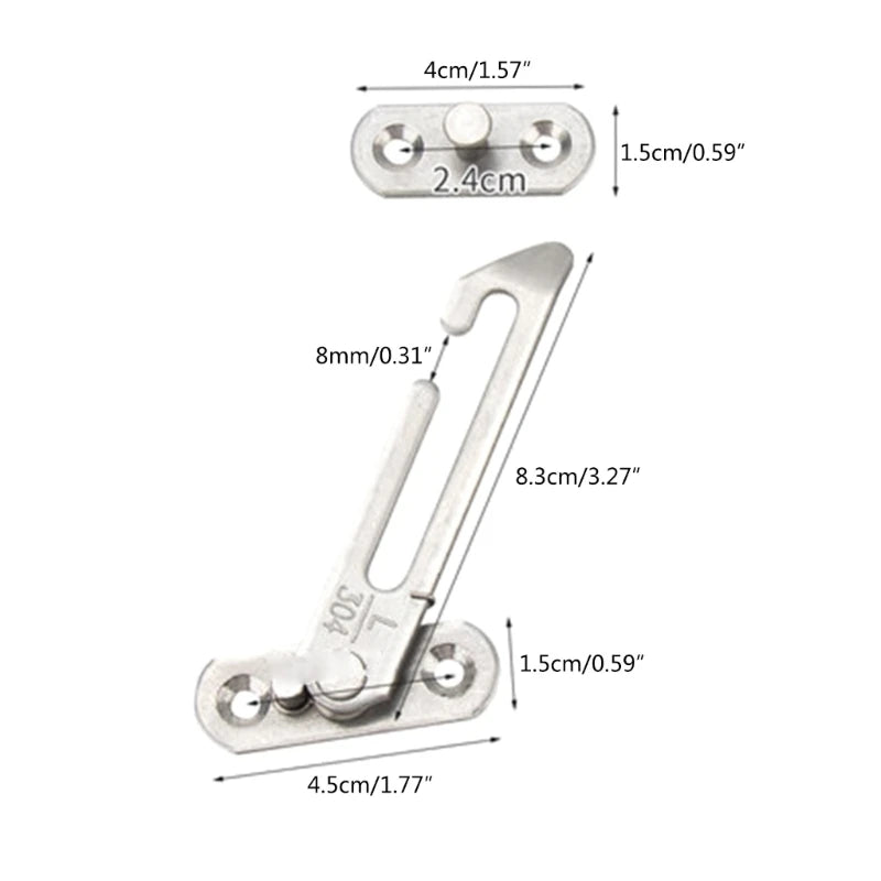 Window Restrictor/Limiter Catch for Child Safety (with base and fixings)