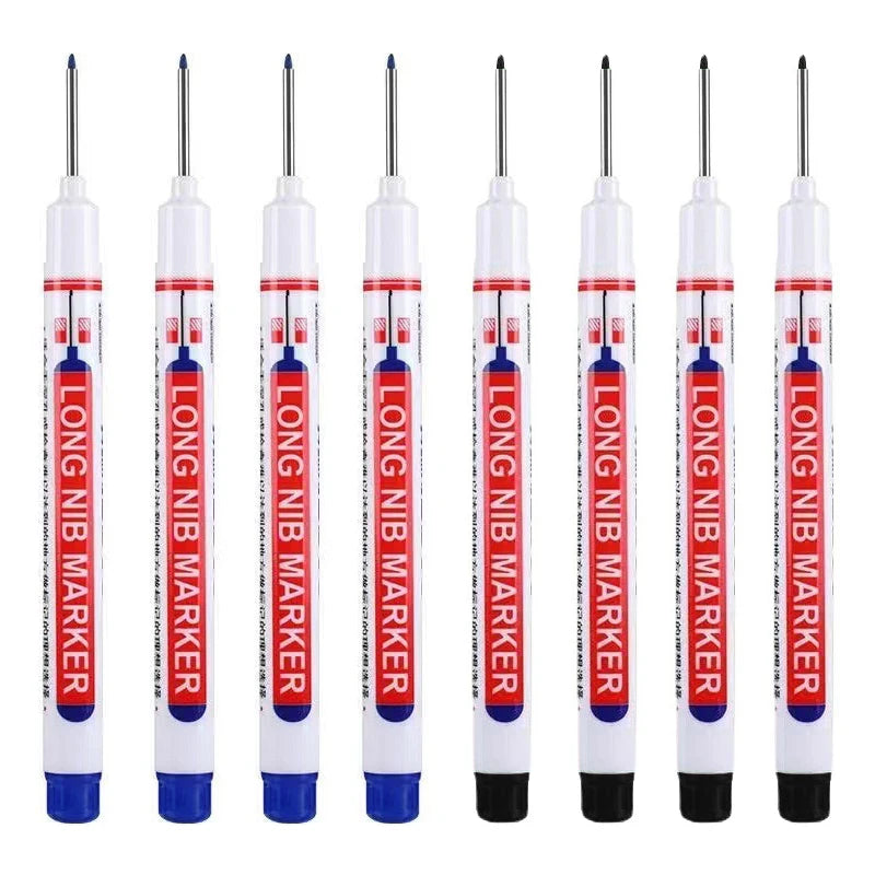 Long Nib Head Waterproof Decoration Markers (Multi-purpose, 8Pcs/Set, 20mm depth, Red, Blue, Black, Green, White)