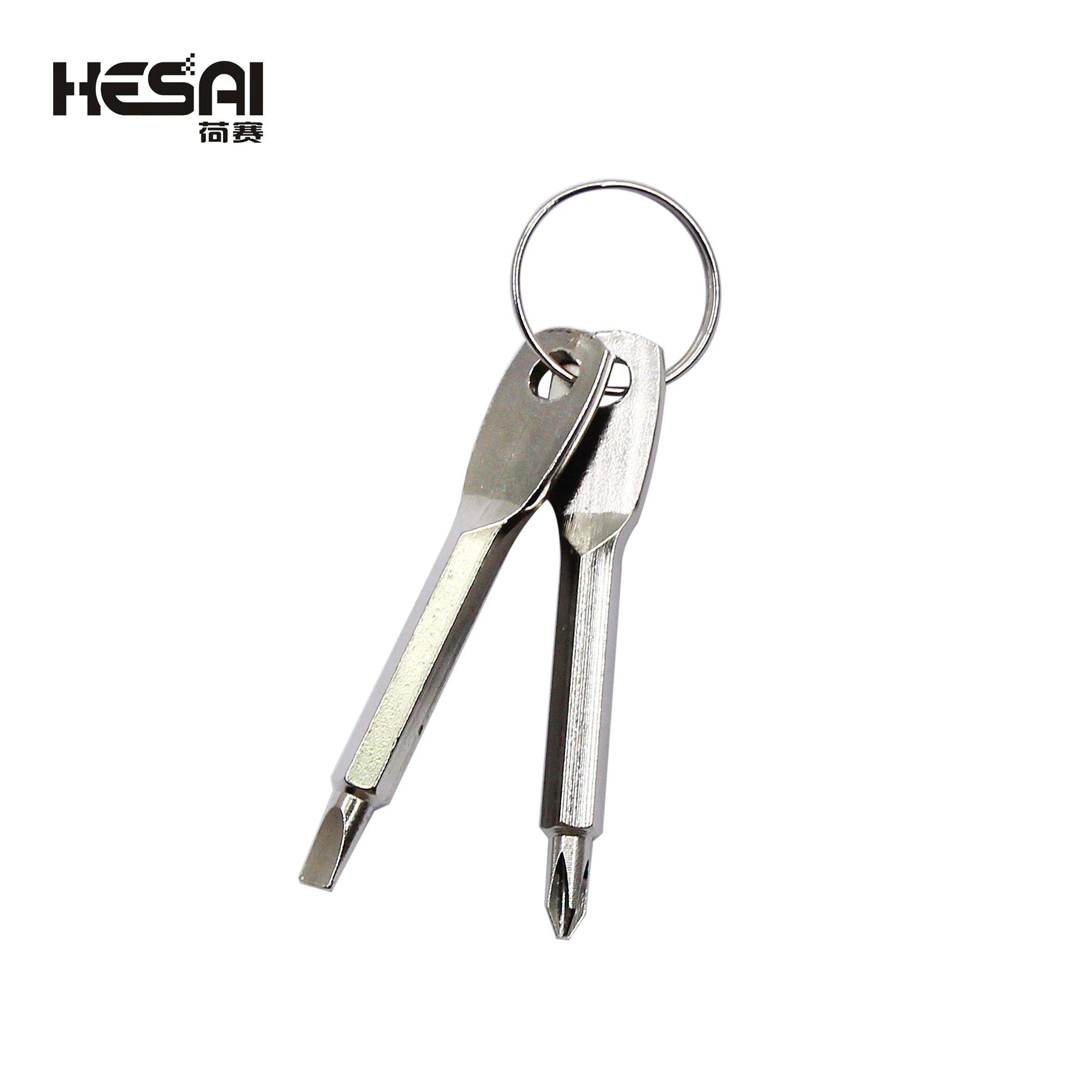 Stainless Steel Mini EDC Multifunction Screwdriver Pocket Size Keyring Repair Tool