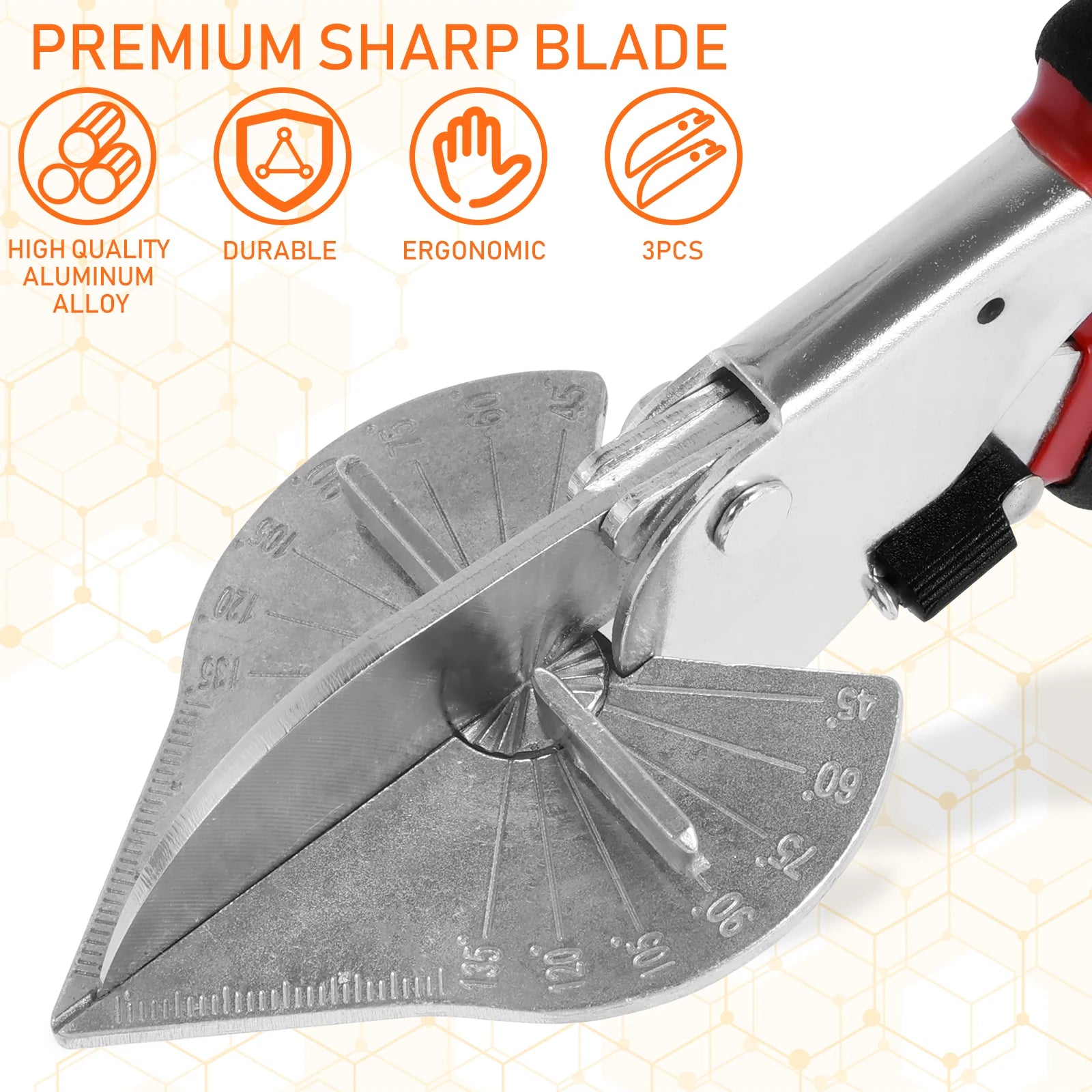 Miter Shears 45°- 135° Multi Angle Multifunctional Cutter for Precise Angular Cutting