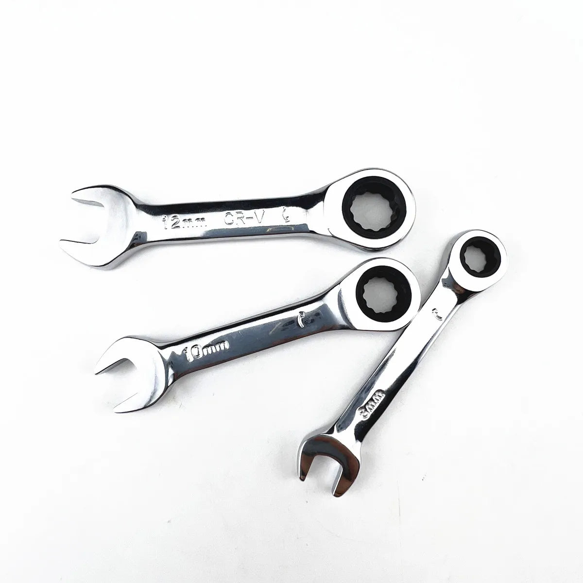 Short handle adjustable head ratchet wrench mini fast ratchet wrench labor-saving auto repair hardware dual-purpose wrench tool