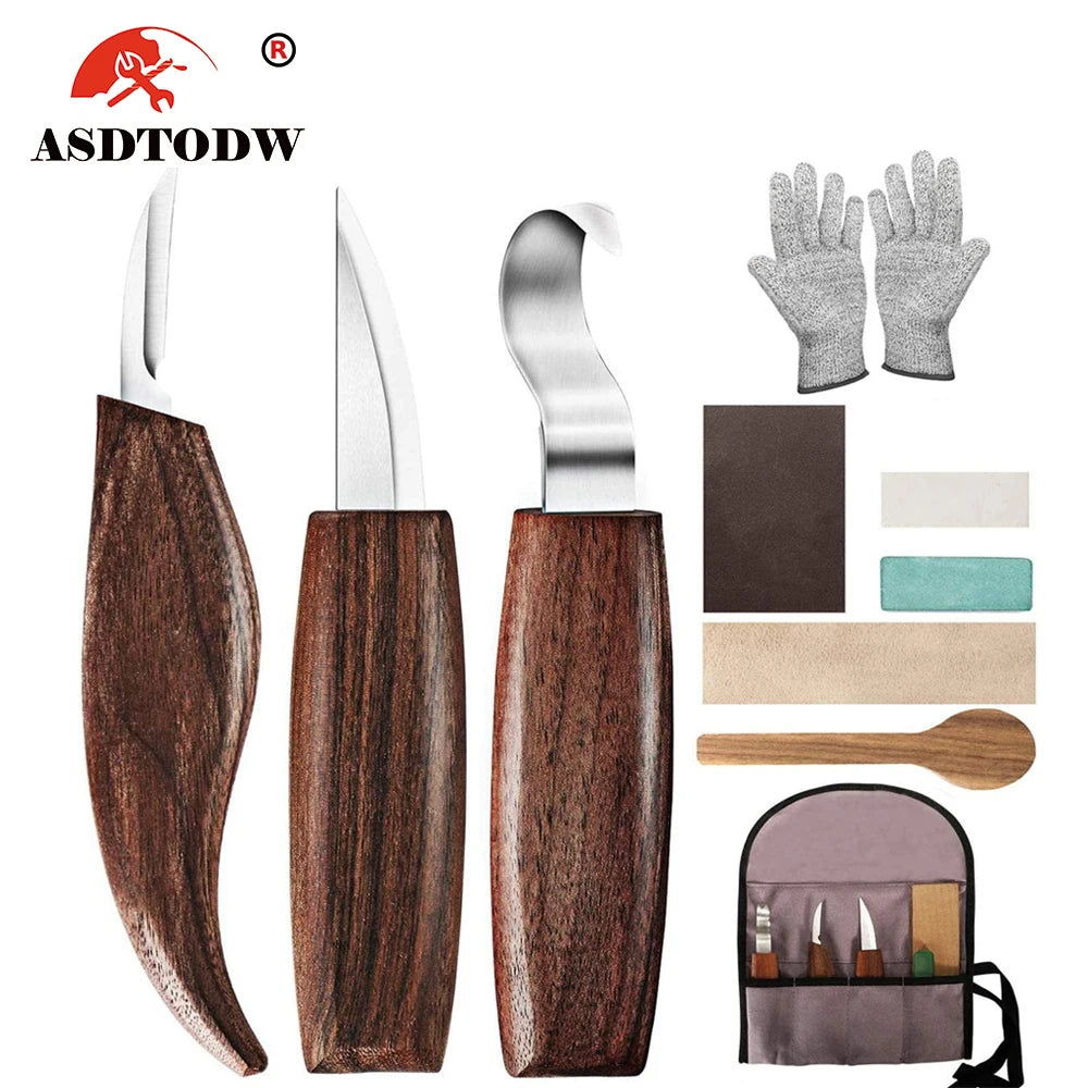 Wood Carving Chisel Cutter Knife Tools Set