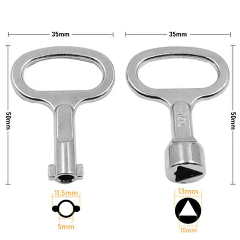 Gas Electric Utility Meter Box Key (Triangle Key, Round Key)