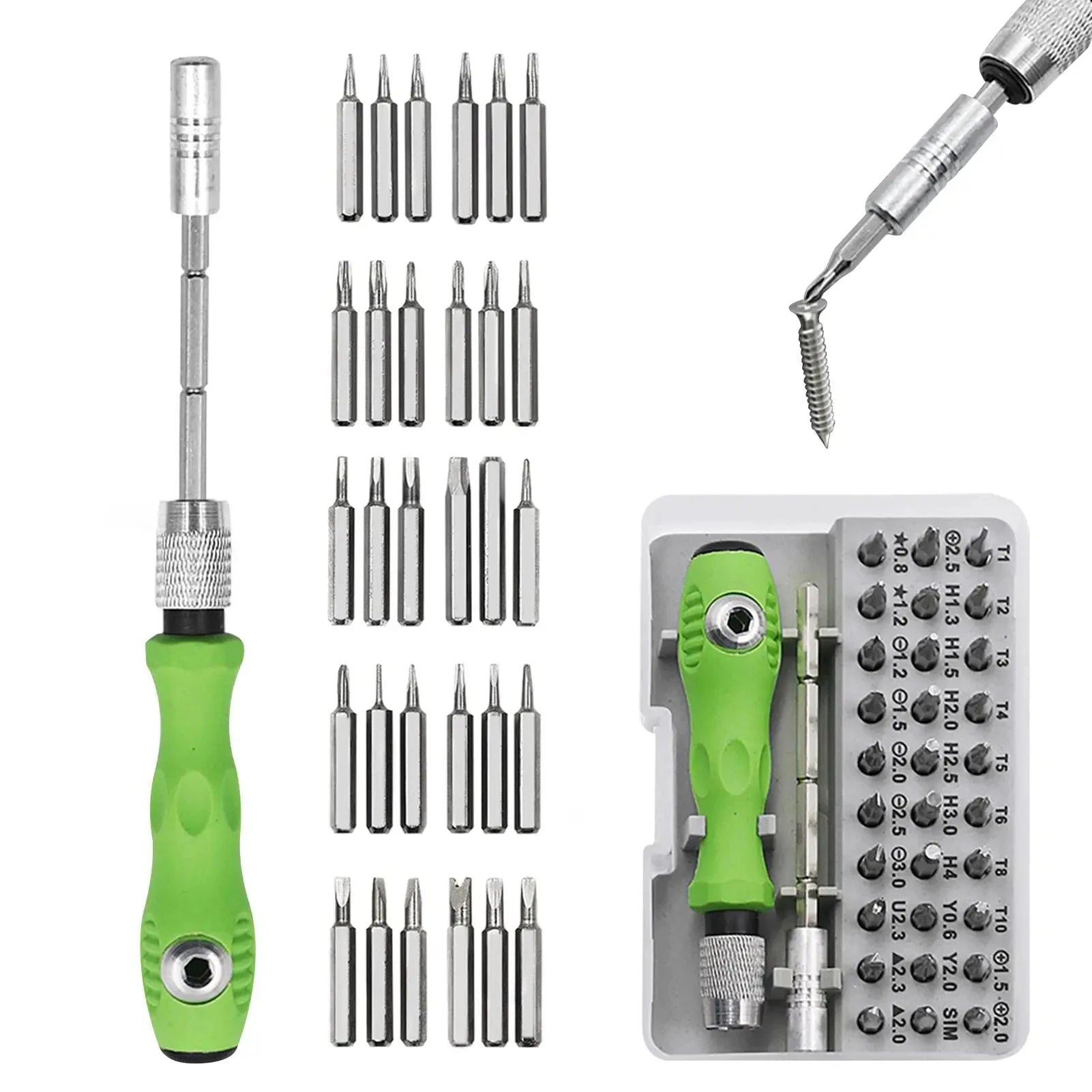 Multifunctional Screwdriver Set 32 in 1 Torx Phillips Magnetic Screw Driver Bits Repair Hand Tool