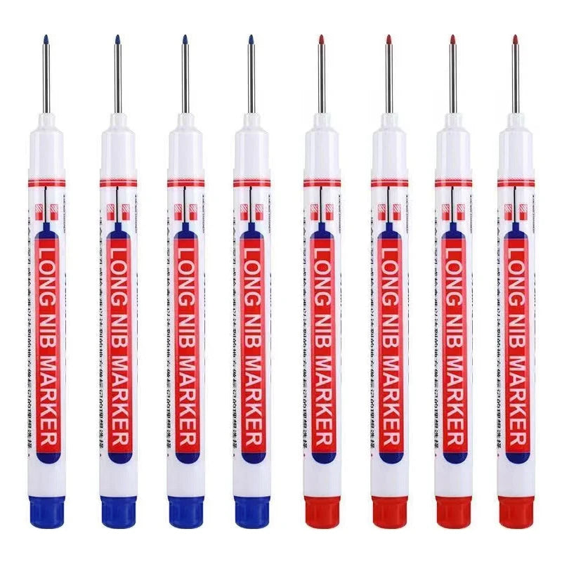 Long Nib Head Waterproof Decoration Markers (Multi-purpose, 8Pcs/Set, 20mm depth, Red, Blue, Black, Green, White)