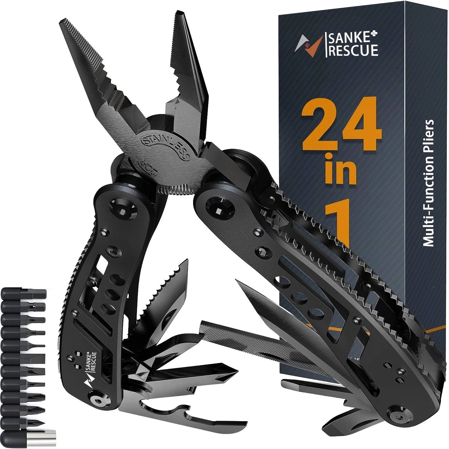 Universal Multifunctional 24 in 1 Hardware Pliers Wire Cutters Professional Electrician Anti Slip Durable Repair Tools