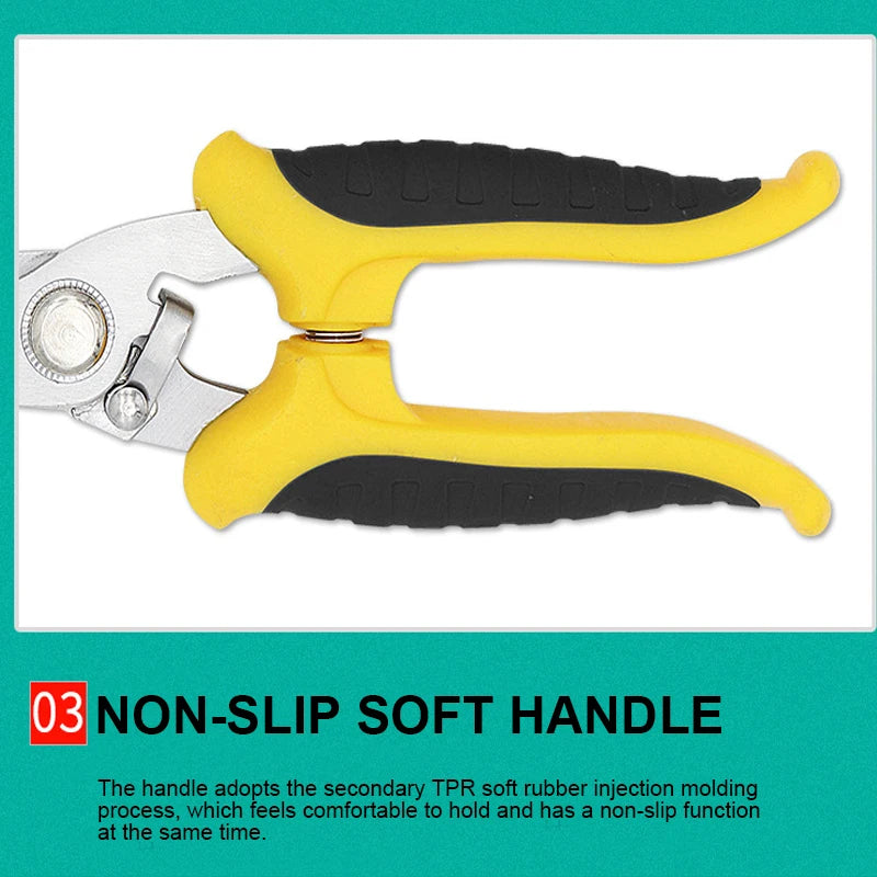 1PC Stainless Steel Electrician Scissors Multifunction Manually Shears Groove Cutting Wire And Thin Steel Plate Hand Tools