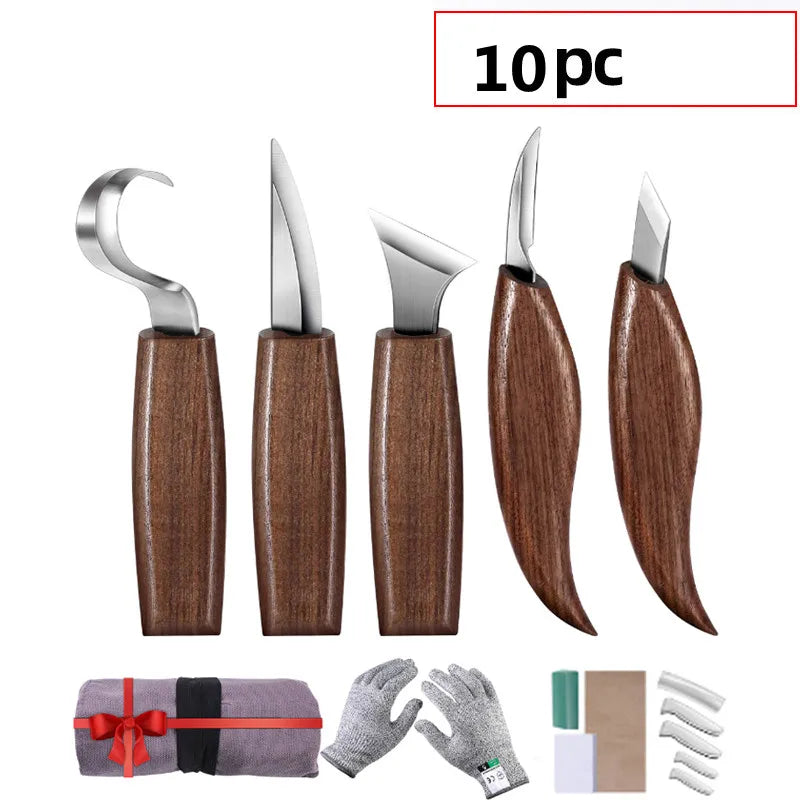 Wood Carving Chisel Cutter Knife Tools Set