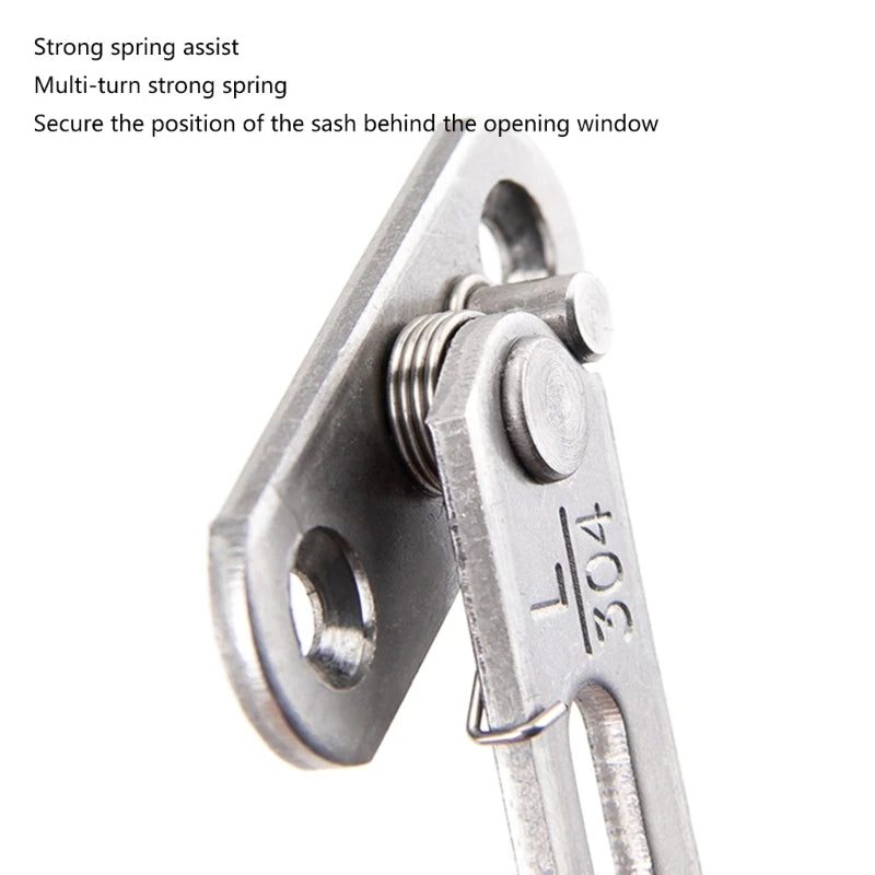 Window Restrictor/Limiter Catch for Child Safety (with base and fixings)