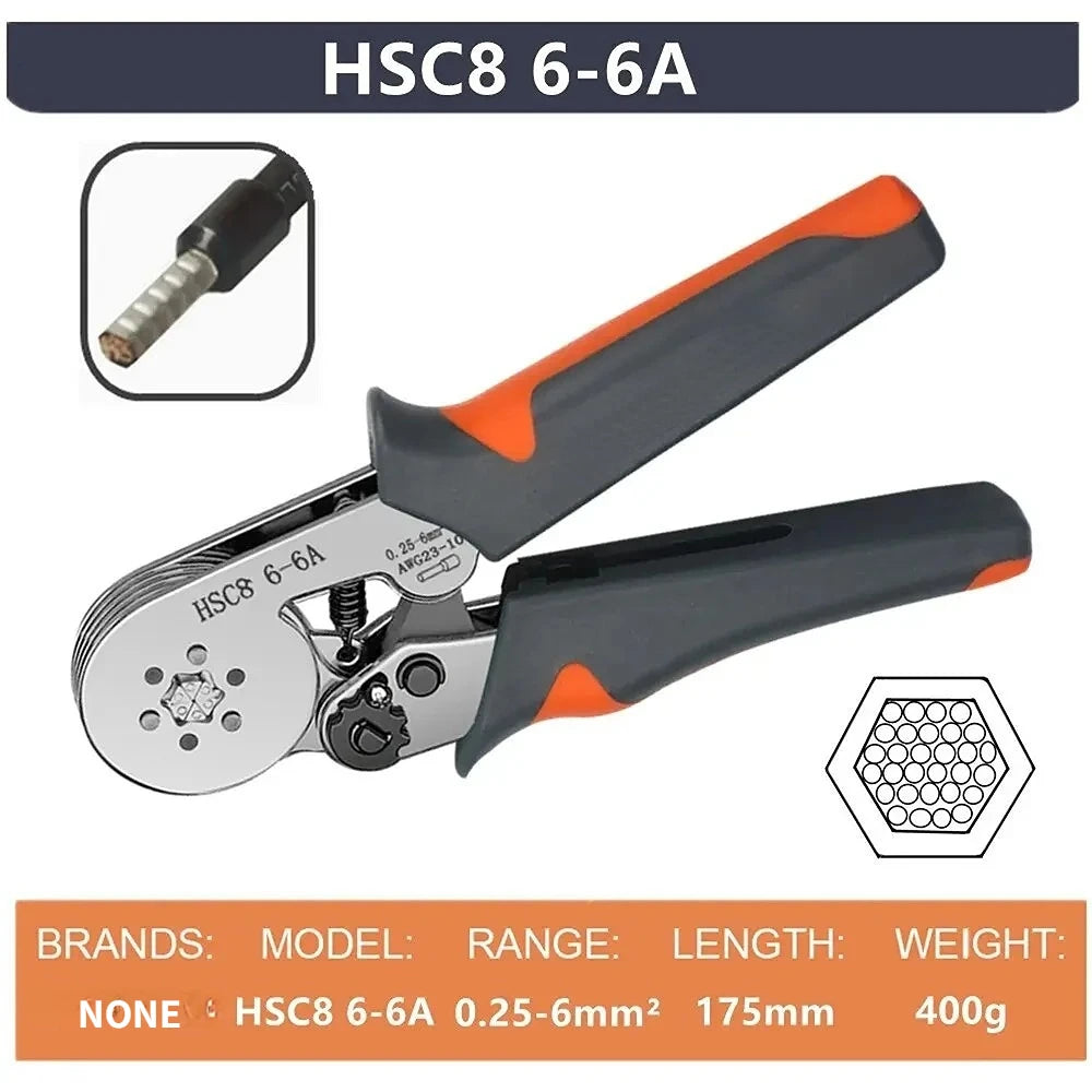 Mini Electrical Ferrule Sleeves Terminal Crimping Pliers Tool Set for Wire Connection Repairs