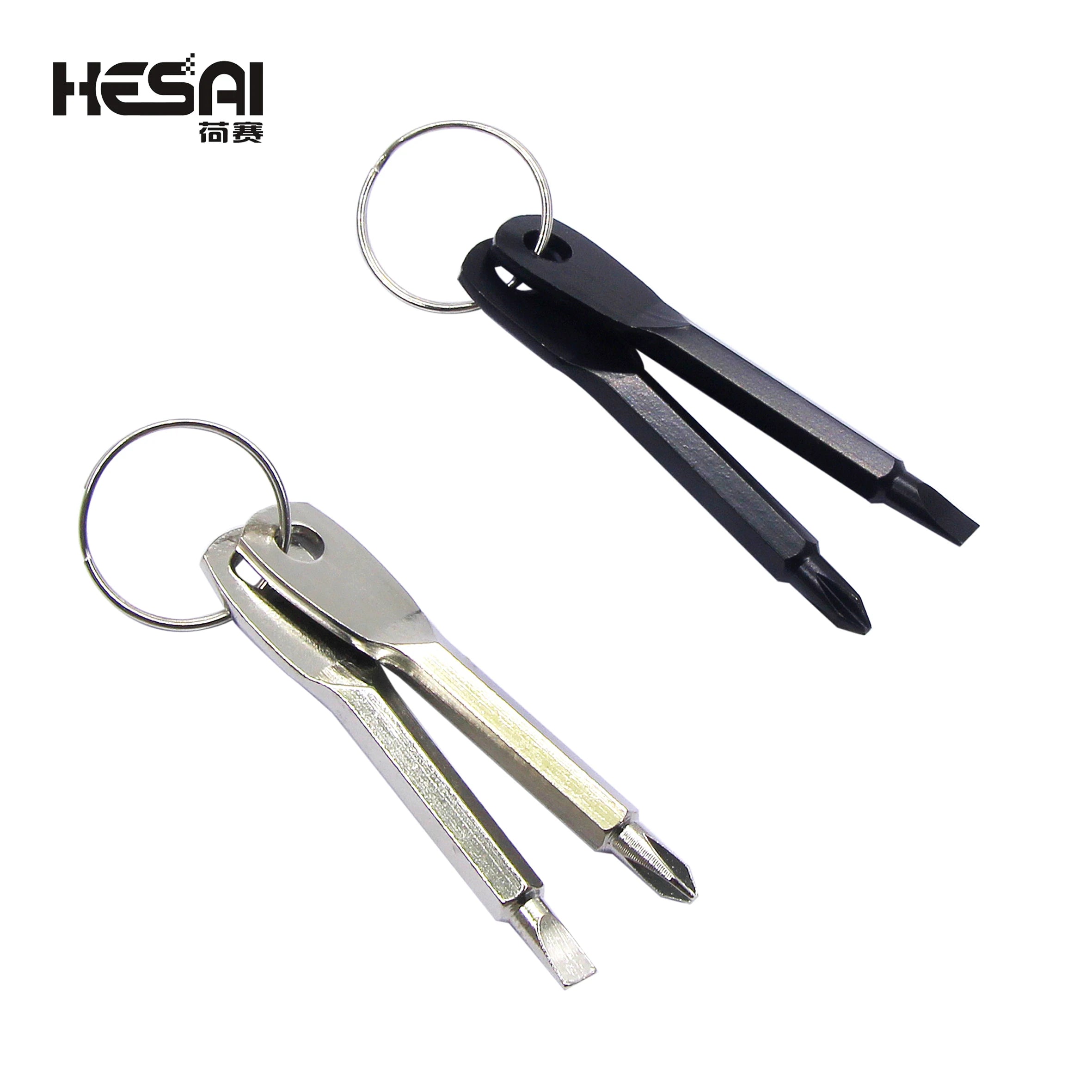 Stainless Steel Mini EDC Multifunction Screwdriver Pocket Size Keyring Repair Tool