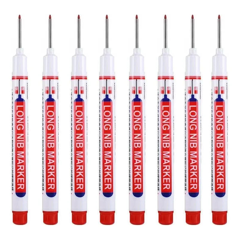 Long Nib Head Waterproof Decoration Markers (Multi-purpose, 8Pcs/Set, 20mm depth, Red, Blue, Black, Green, White)