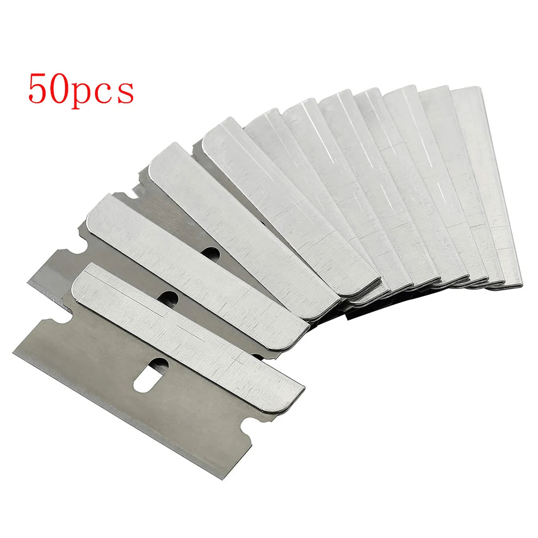 50/100pcs Scraper Razor Blades for Cleaning or Removing Marks on Metal, Glass, Glue