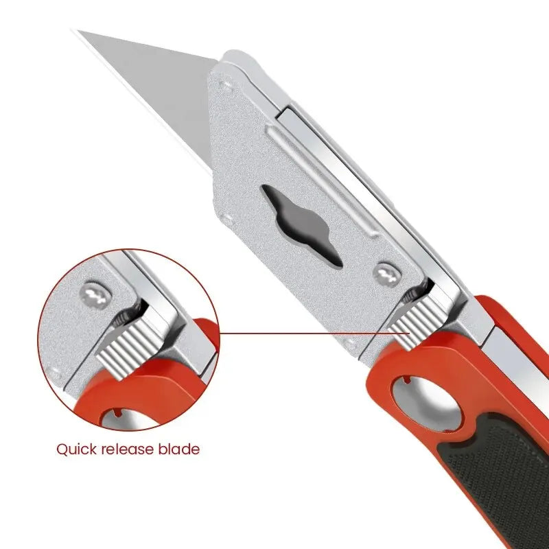 Heavy Duty Trapezoidal Art Knife, Paper Cutting Tool Holder, Telescopic Folding Disassembly Tool, Industrial Grade