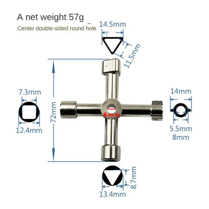 Multifunction 4-Way Phillips Wrench Universal Repair Tool