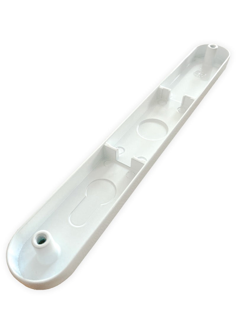 Blank Metal Plate External Cover for uPVC, Aluminium and Composite Door Handles - Long Back Plate Available in White, Polished Chrome, Black, Polished Gold and Anthracite Grey
