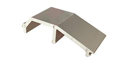 Draught (draft) prevention door and window adjusting ramp - White