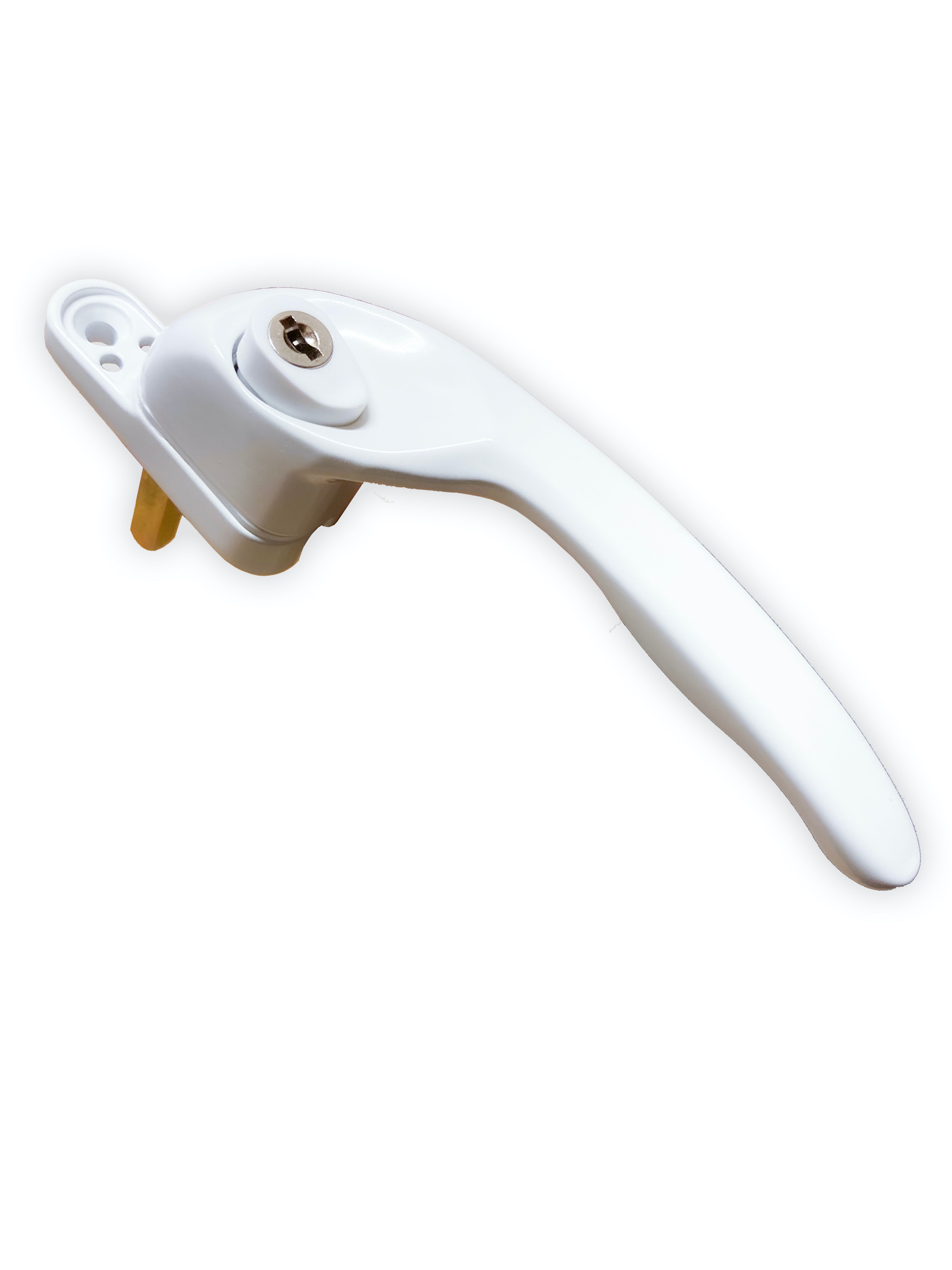 UPVC Replacement Cranked Window Handle, White, 35mm, Left or Right Hand