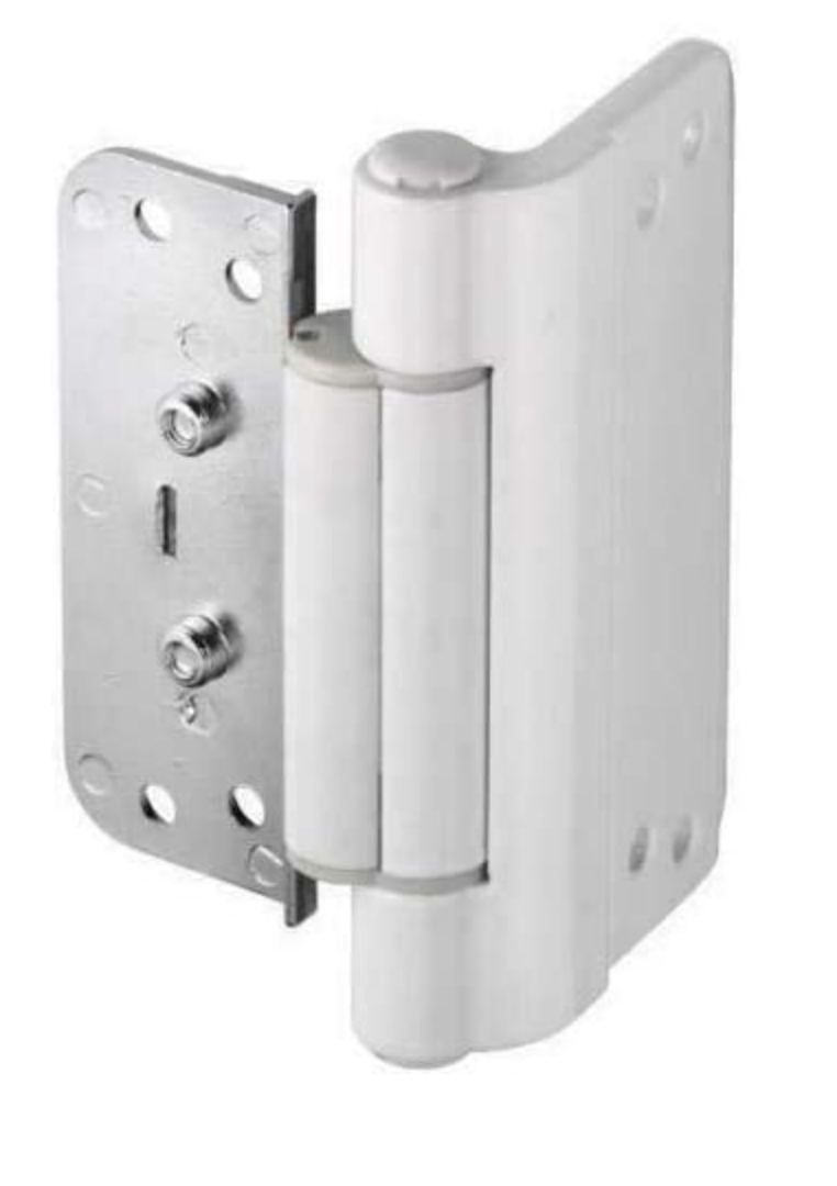 Trojan 3D Adjustable Butt Rebate Composite Door Hinge, Available in White and Polished Chrome